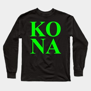 KONA SWIM BIKE RUN TRIATHLON Long Sleeve T-Shirt